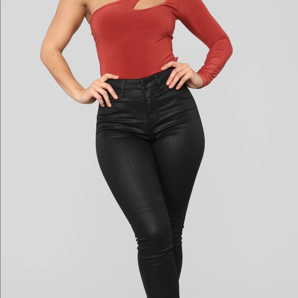 Fashion Nova Black High Rise Skinny Jeans - Size 0